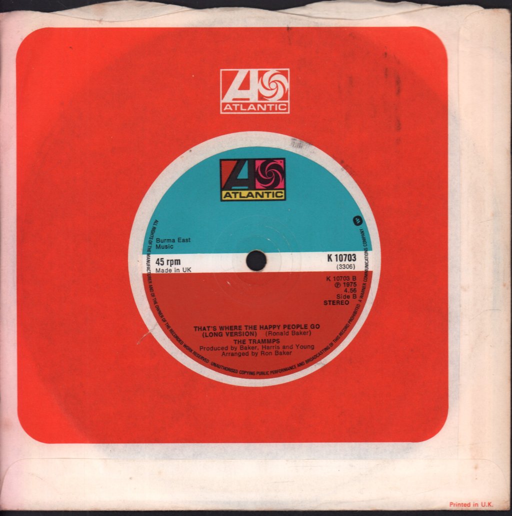 Trammps - That's Where The Happy People Go - 7 Inch