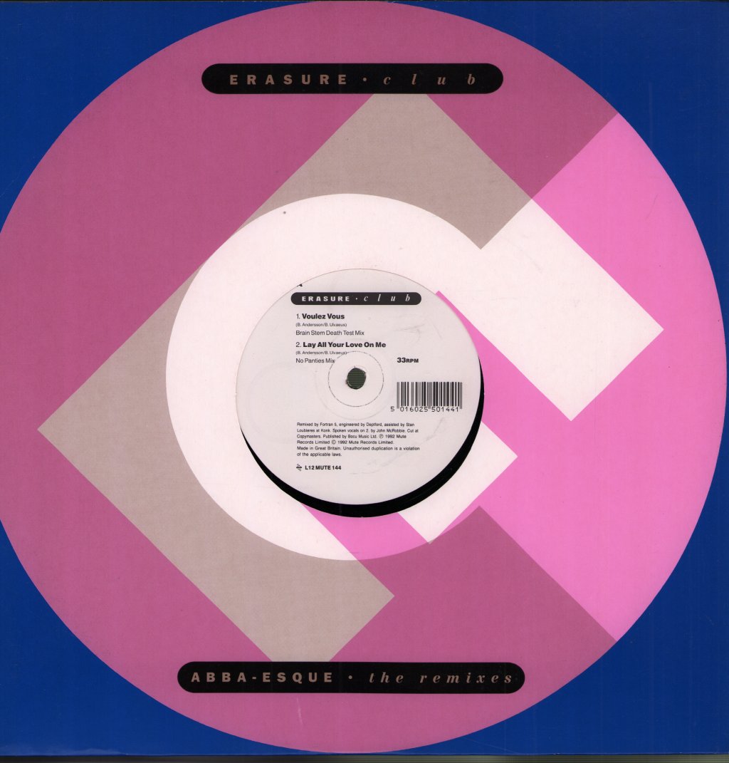 Erasure - Abba-Esque (The Remixes) - 12 Inch