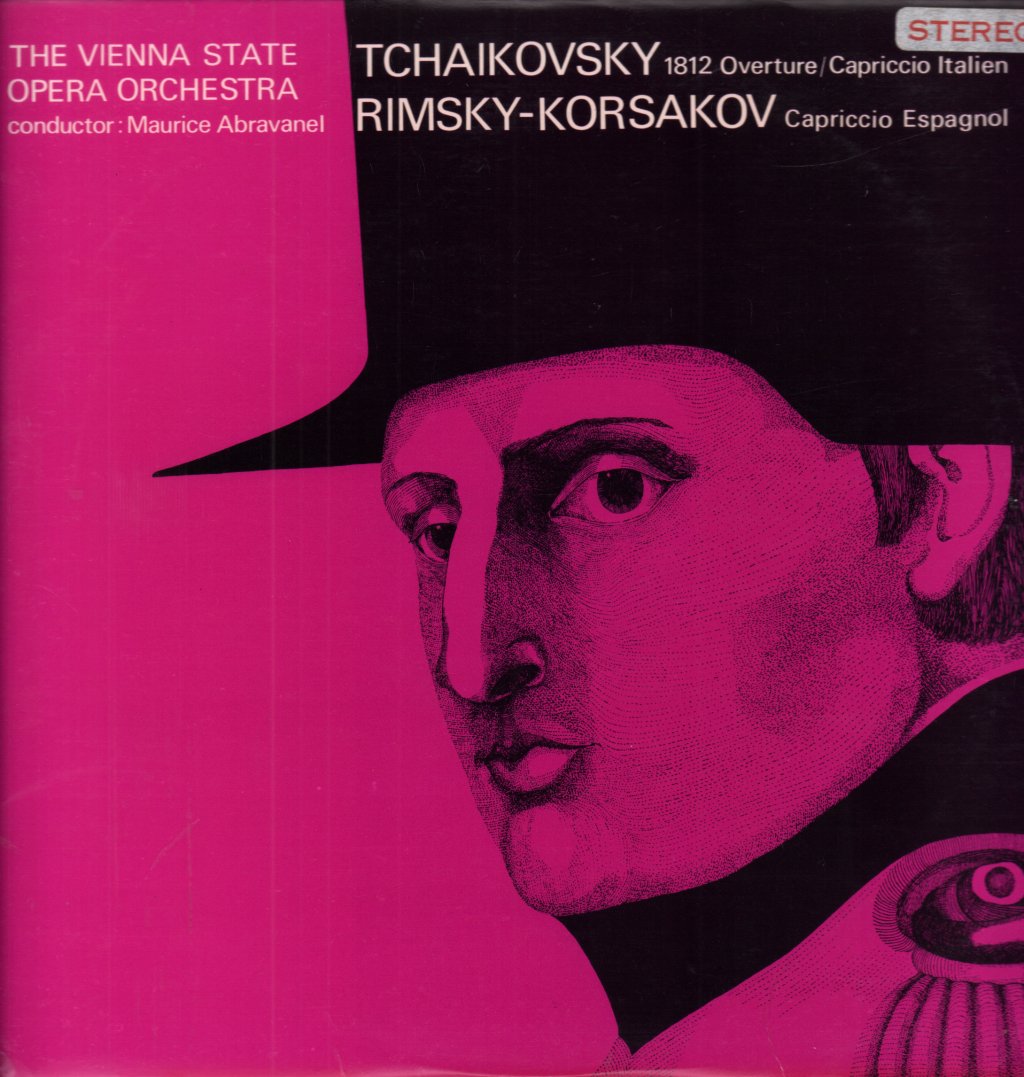 Vienna State Opera Orchestra / Maurice Abravanel - Tchaikovsky 1812 Overture / Rimsky-Korsakov - Capriccio Espagnol - Lp