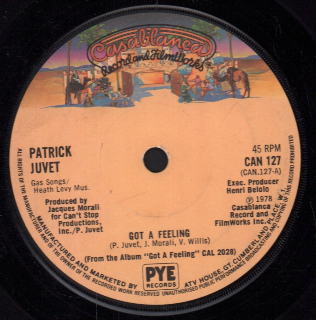 Patrick Juvet - Got A Feeling - 7 Inch