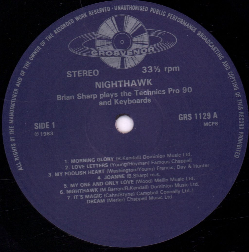 Brian Sharp - Nighthawk - Lp