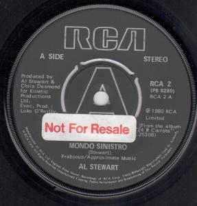 Al Stewart - Mondo Sinistro - 7 Inch