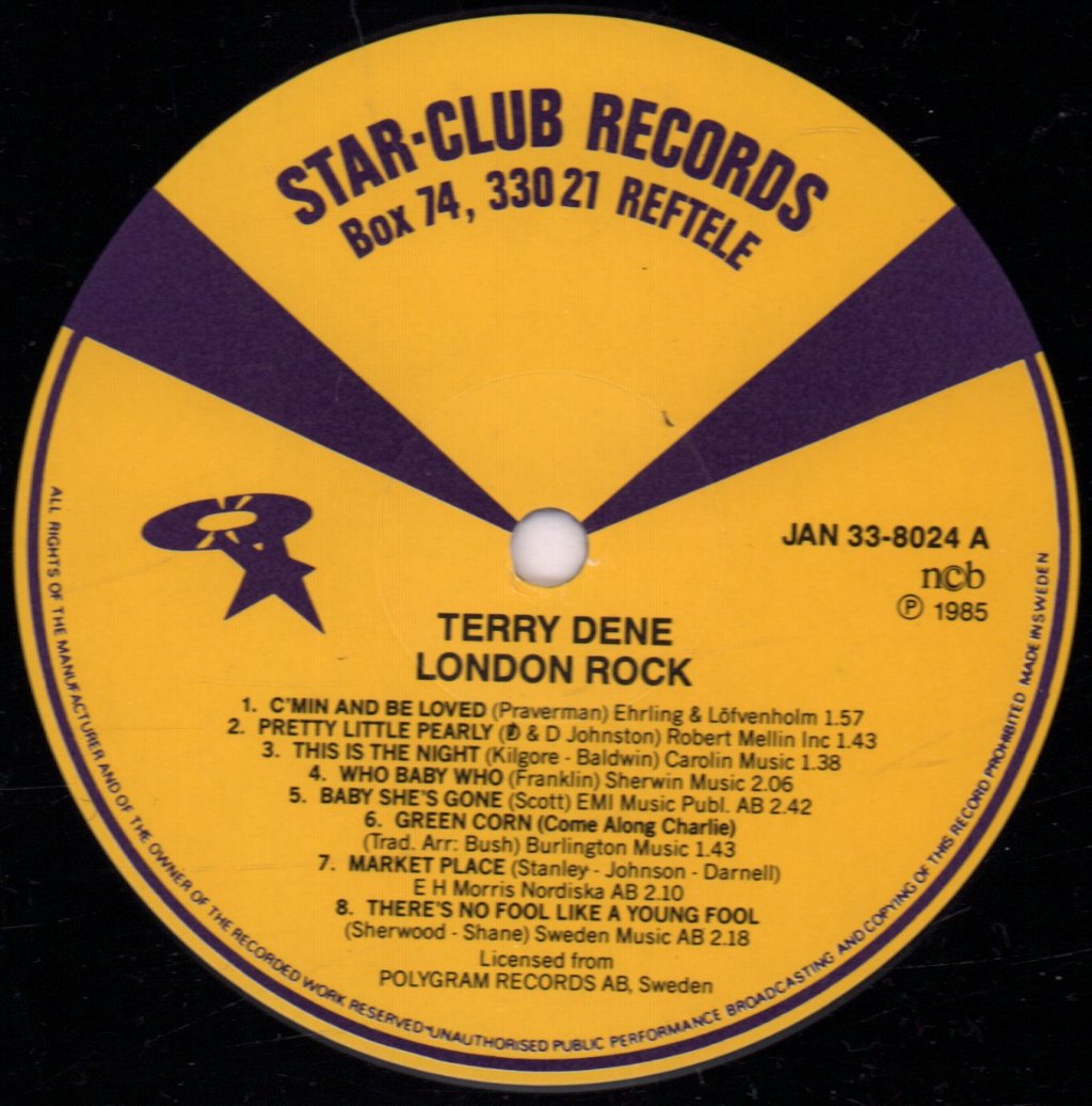Terry Dene - London Rock - Lp