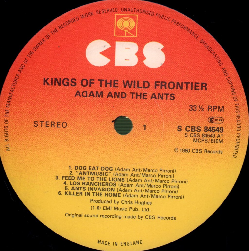 Adam And The Ants - Kings Of The Wild Frontier - Lp