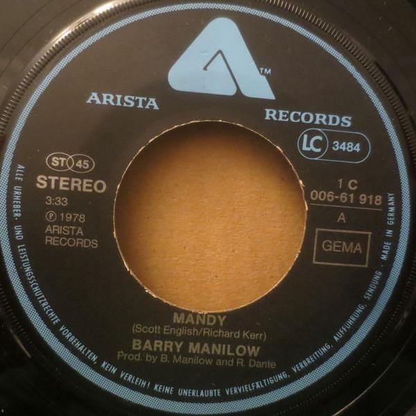 Barry Manilow - Mandy - 7 Inch