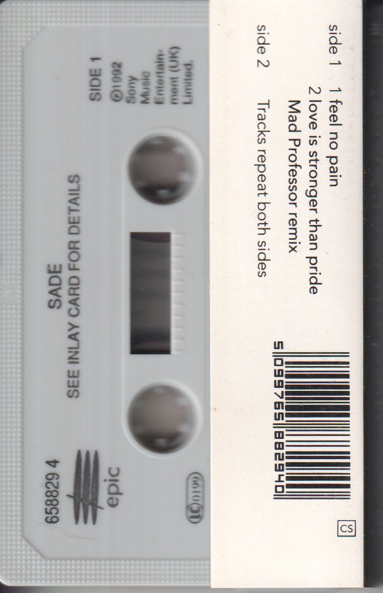 Sade - Feel No Pain - Cassette