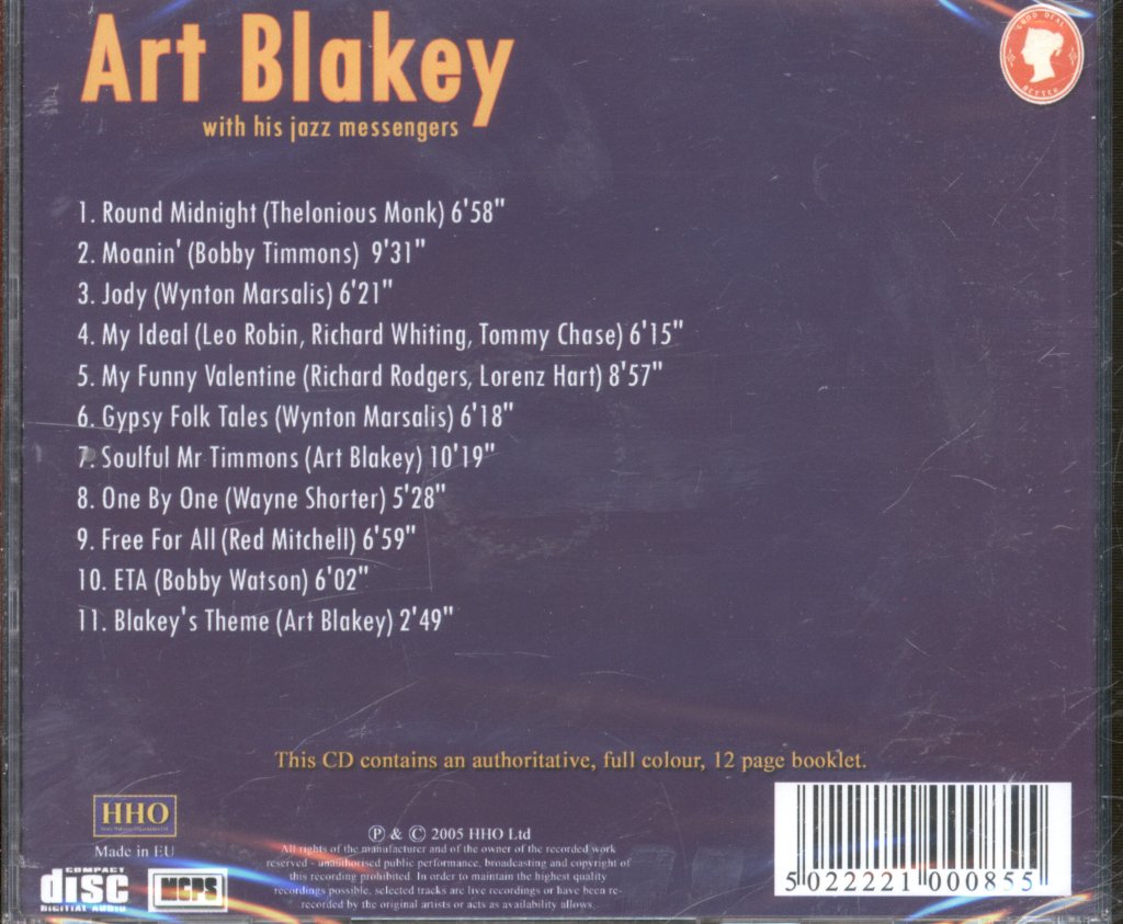 Art Blakey With His Jazz Messengers - Art Blakey With His Jazz Messengers - Cd