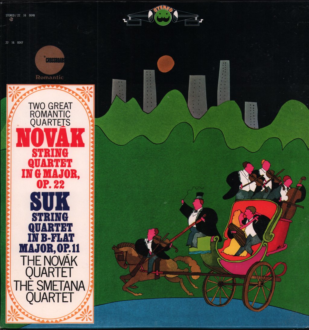 Novak Quartet / Smetana Quartet - Two Great Romantic Quartets - Novak -String Quartet In G Major, Op. 22 / Suk String Quartet In B-Flat Major, Op. 11 - Lp