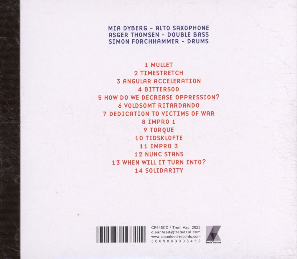 Mia Dyberg Trio - Timestretch - Cd