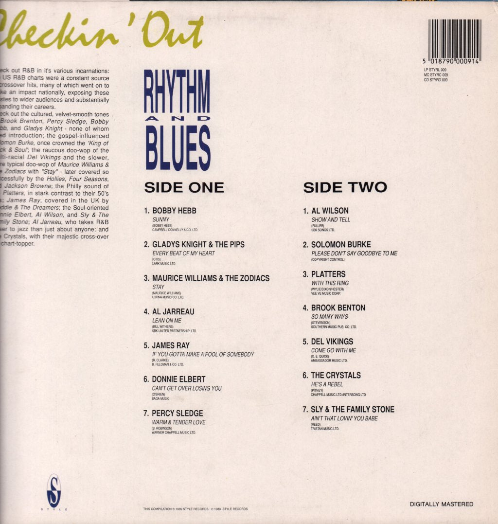 Various Artists - Checkin' Out...Rhythm & Blues - Lp