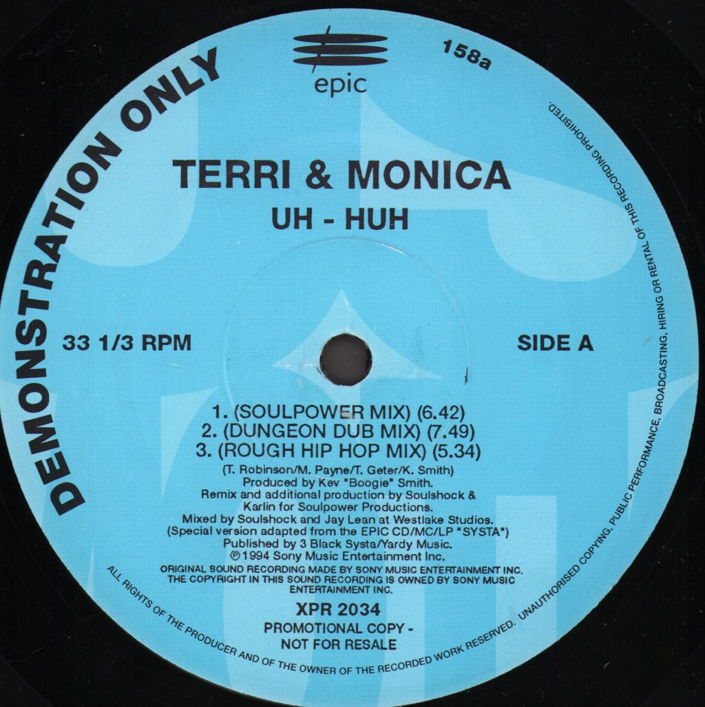 Terri And Monica - Uh Huh - 12 Inch