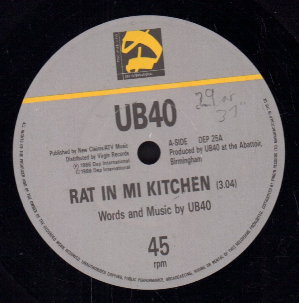 UB40 - Rat In Mi Kitchen - 7 Inch