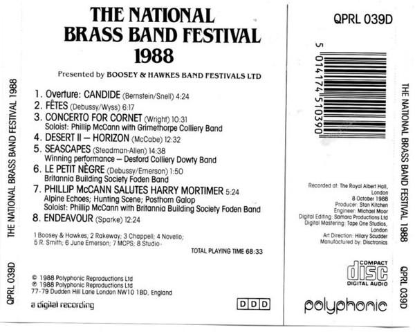 Various - National Brass Band Festival 1988 - Cd