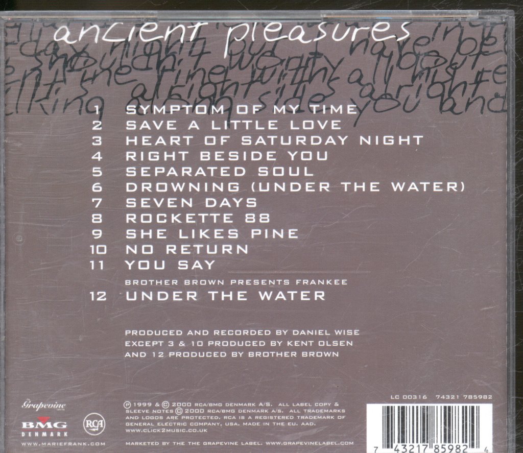 Marie Frank - Ancient Pleasures - Cd