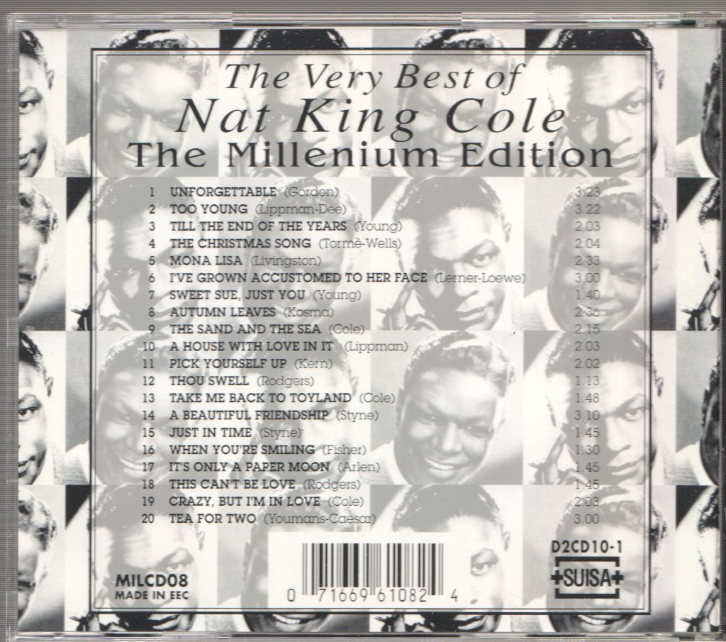Nat King Cole - Very Best Of - The Millenium Edition - Cd