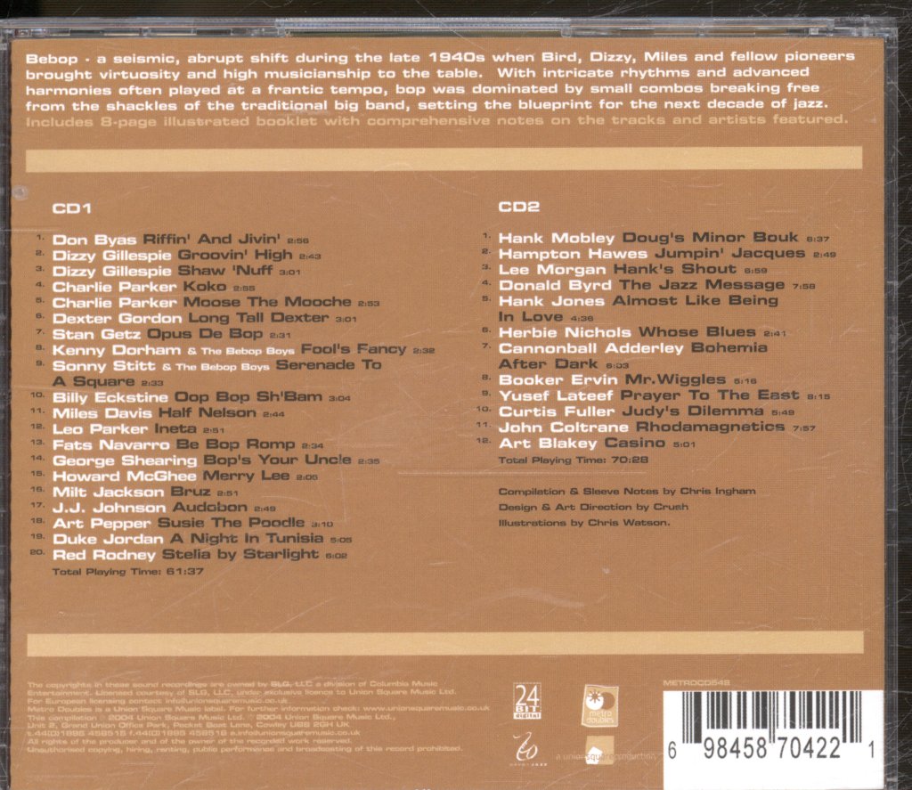 Various Artists - Bop And Beyond - The Original Jazz Revolution - Double Cd