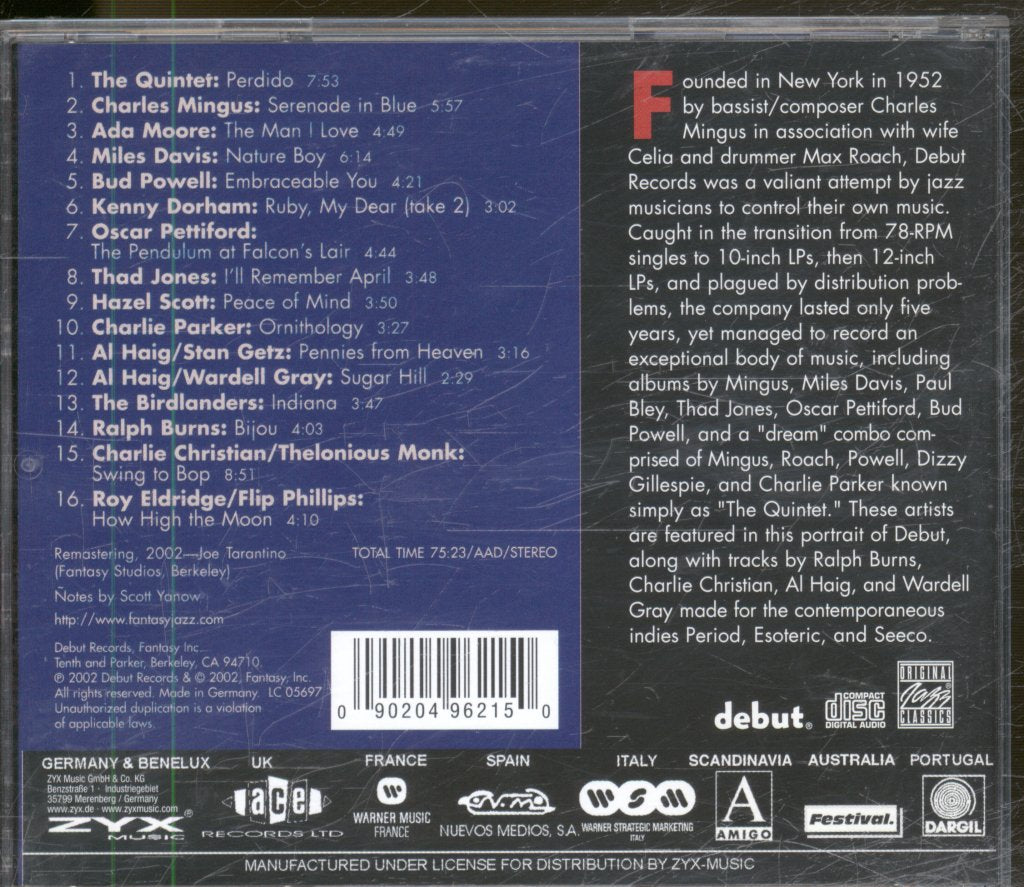 Various Artists - Debut / Period - Original Jazz Classics Sampler - Cd