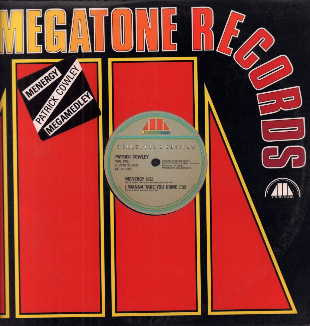 Patrick Cowley - Menergy / Megamedley - 12 Inch