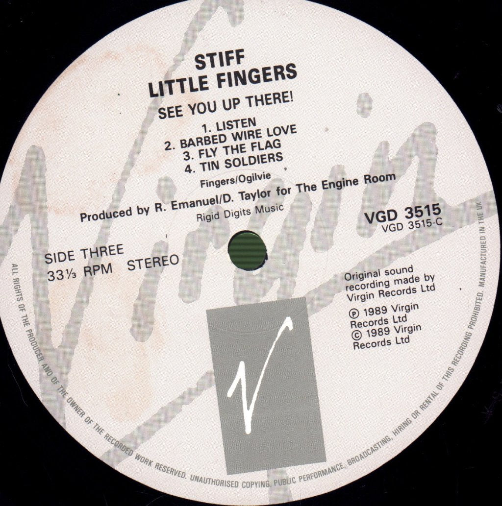 Stiff Little Fingers - See You Up There! - Double Lp