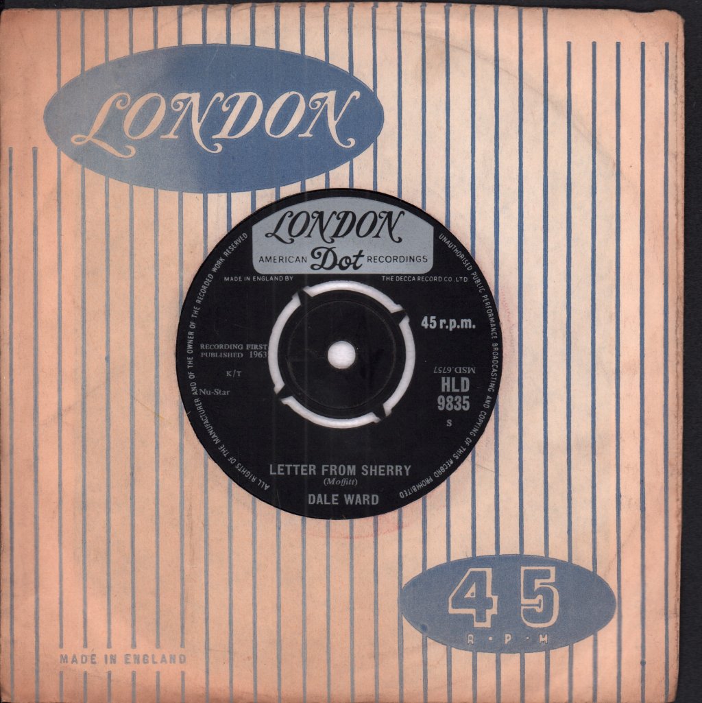 Dale Ward - Letter From Sherry - 7 Inch