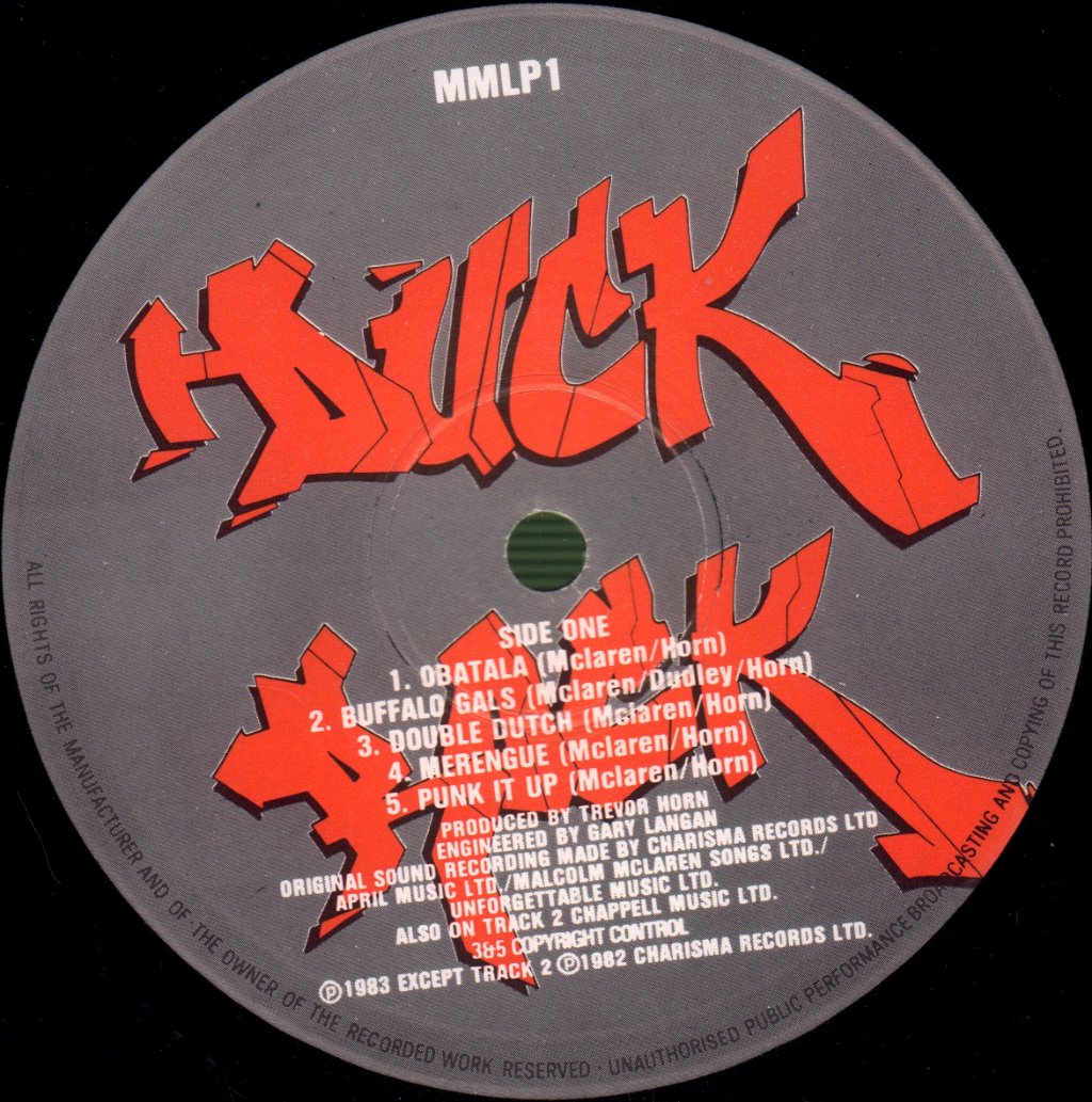 Malcolm McLaren - Duck Rock - Lp