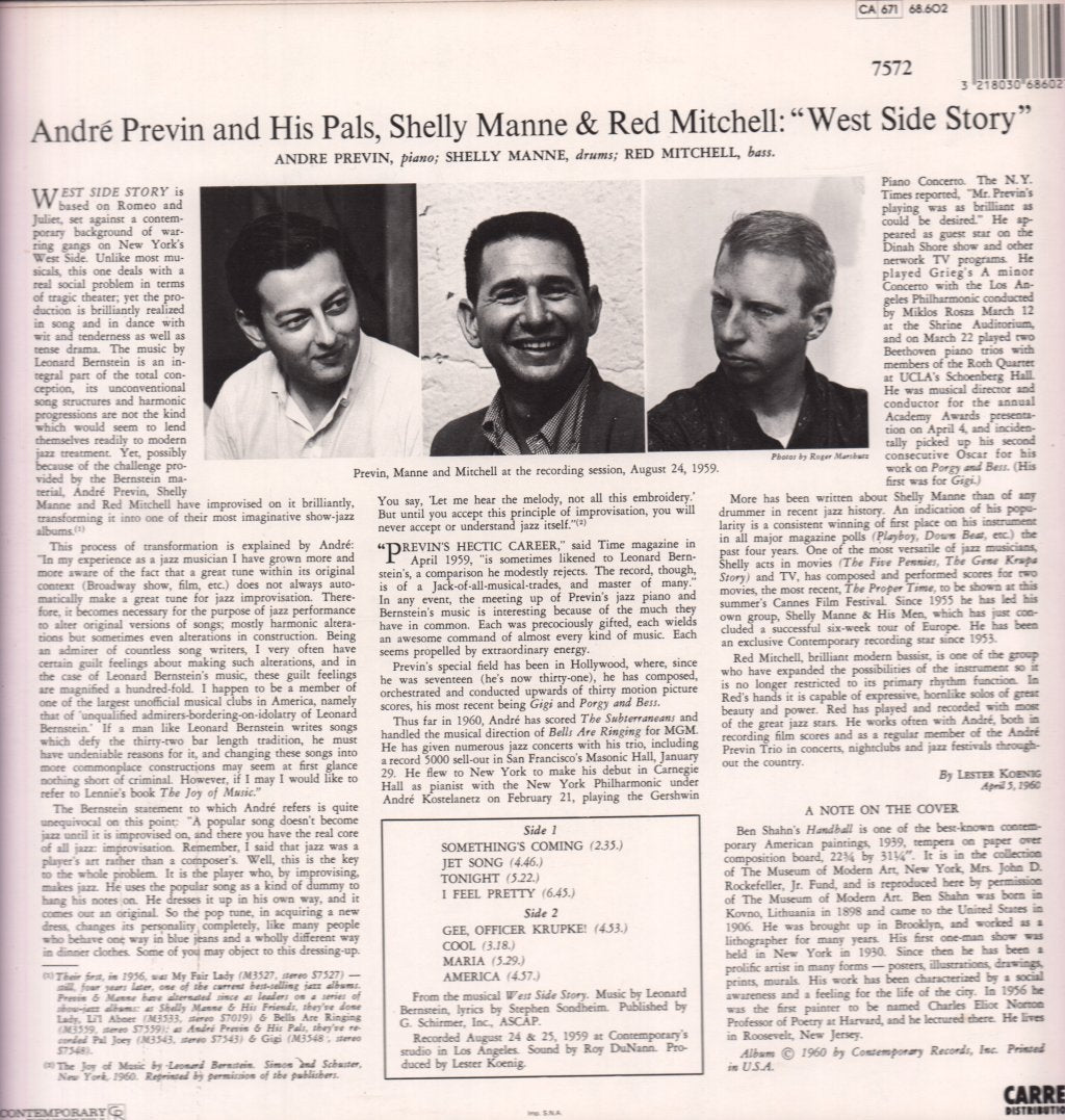 Andre Previn - West Side Story - Lp