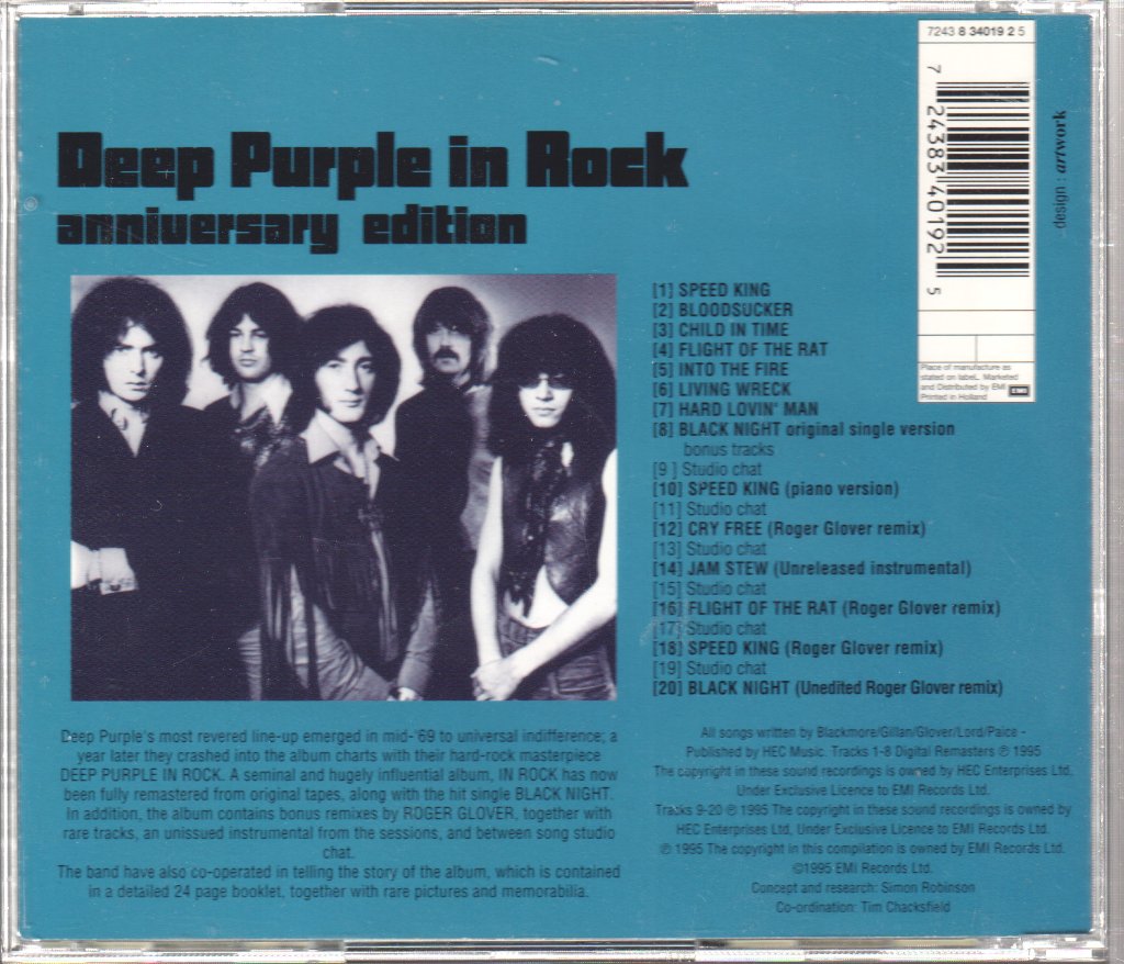 Deep Purple - In Rock - Cd