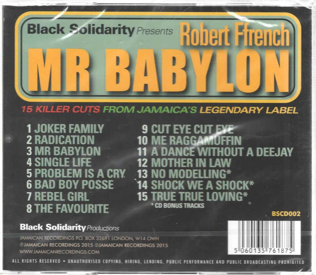 Robert Ffrench - Mr Babylon - Cd