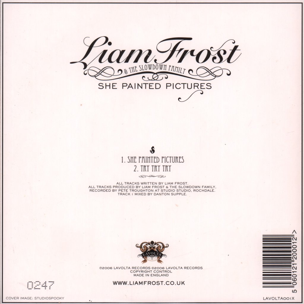 Liam Frost - She Painted Pictures - 7 Inch