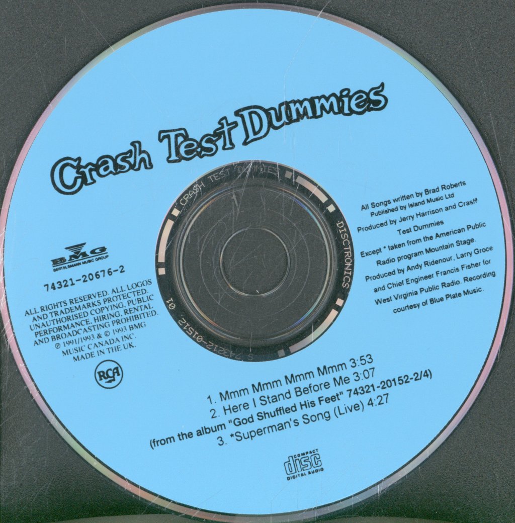 Crash Test Dummies - Mmm Mmm Mmm Mmm - Cd