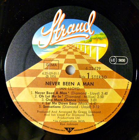 Ian Lloyd - Never Been A Man - Lp