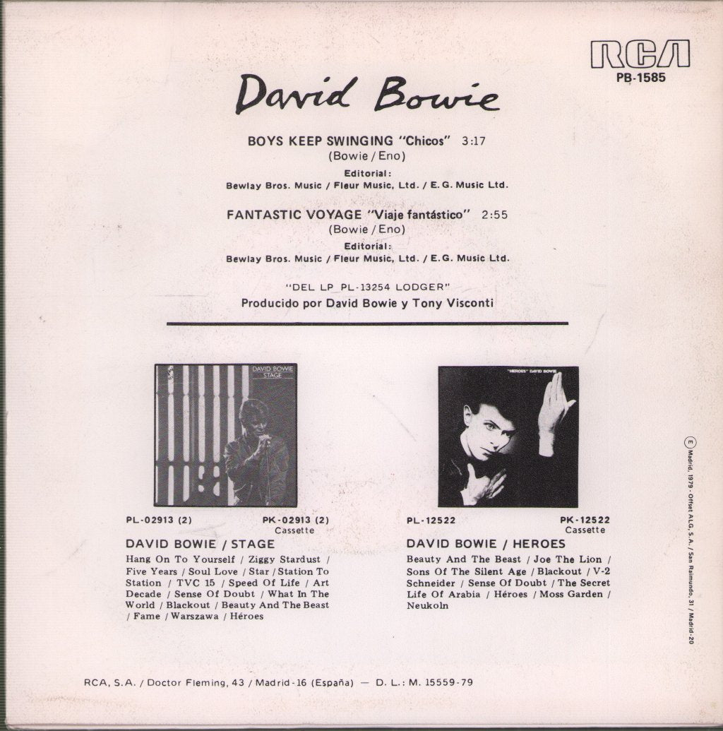 David Bowie - Boys Keep Swinging - 7 Inch