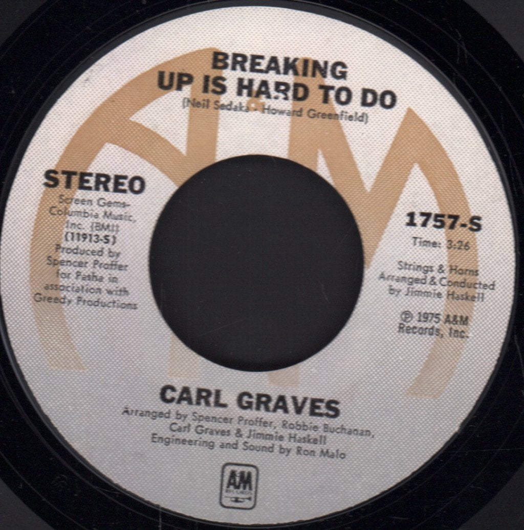 Carl Graves - Heart Be Still - 7 Inch