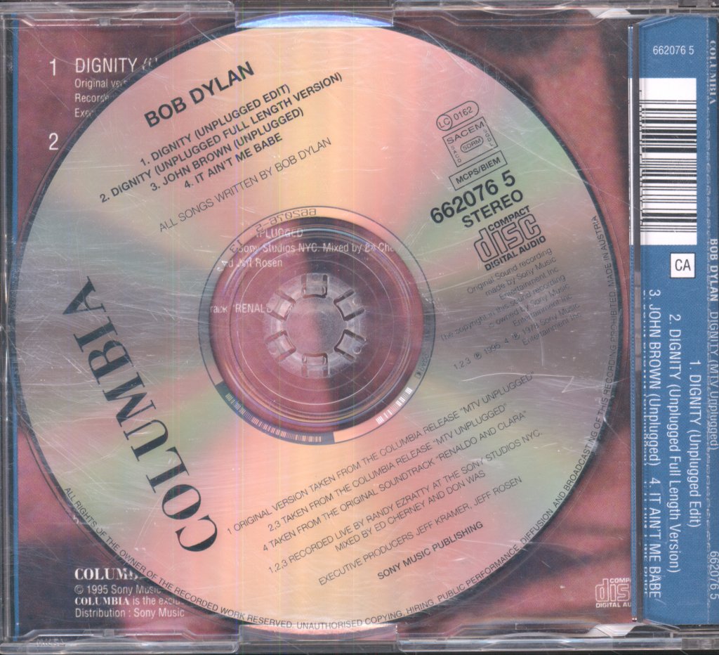 Bob Dylan - Dignity (MTV Unplugged) - Cd