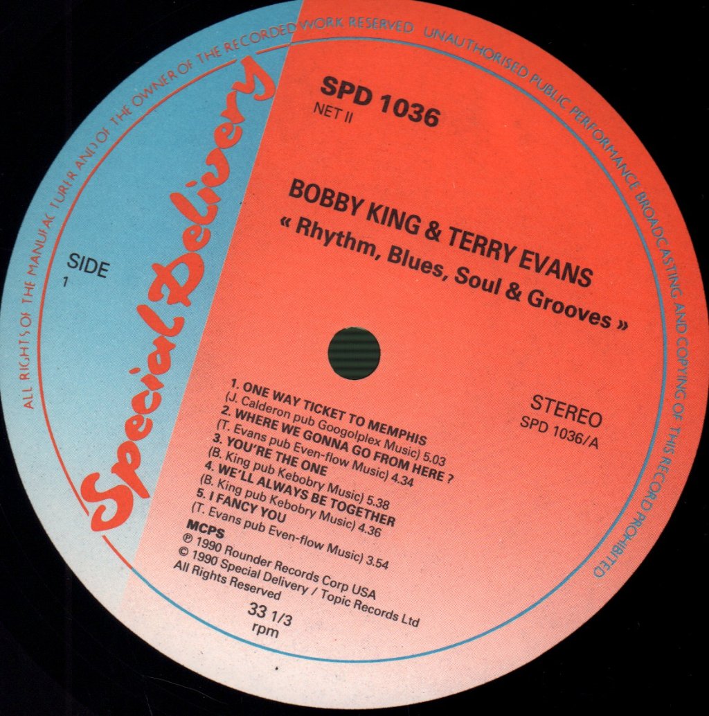 Bobby King And Terry Evans - Rhythm Blues Soul and Grooves - Lp