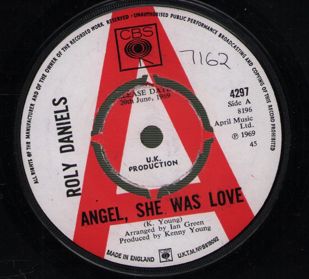 Roly Daniels - Angel She Was Love - 7 Inch