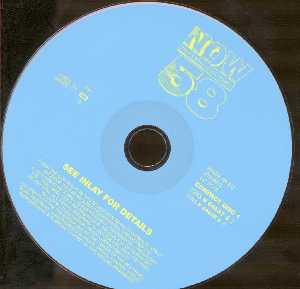 Various Artists - Now That's What I Call Music 58 - Double Cd