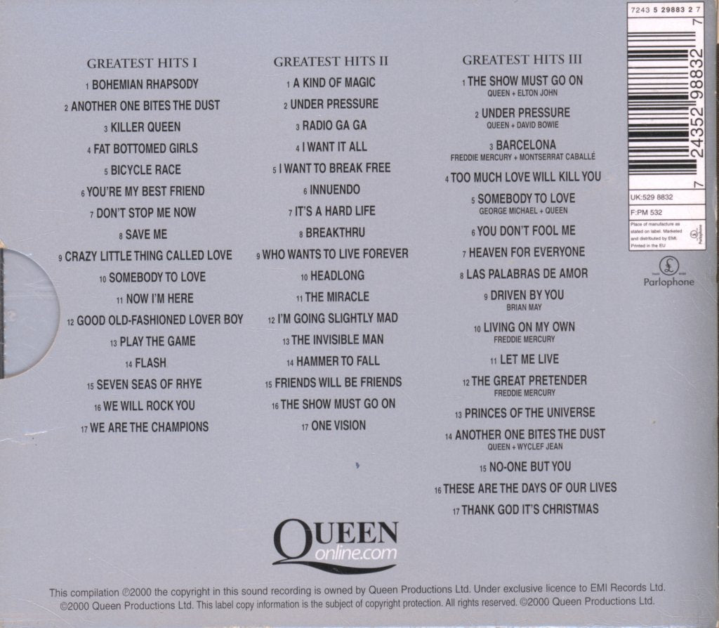 Queen - Greatest Hits I II & III (The Platinum Collection) - Cd Set