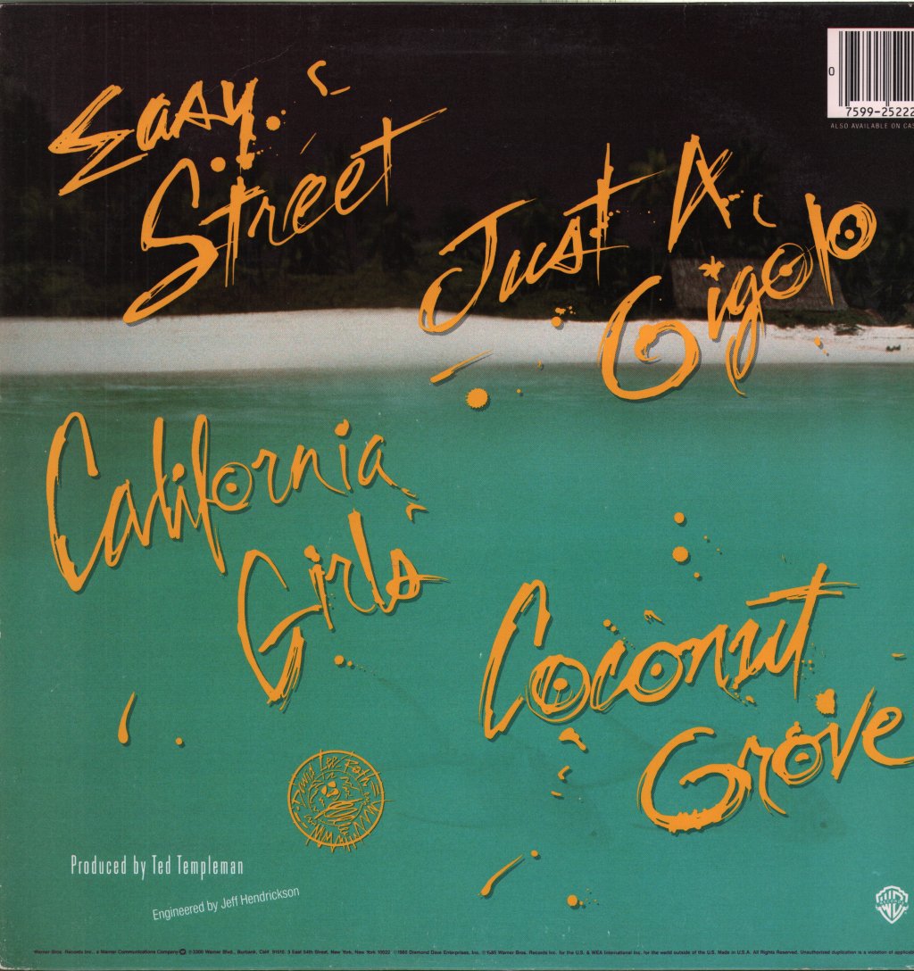 David Lee Roth - Crazy From The Heat - 12 Inch