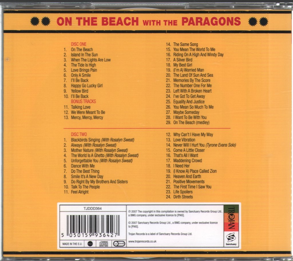 Paragons - On The Beach With The Paragons - Double Cd
