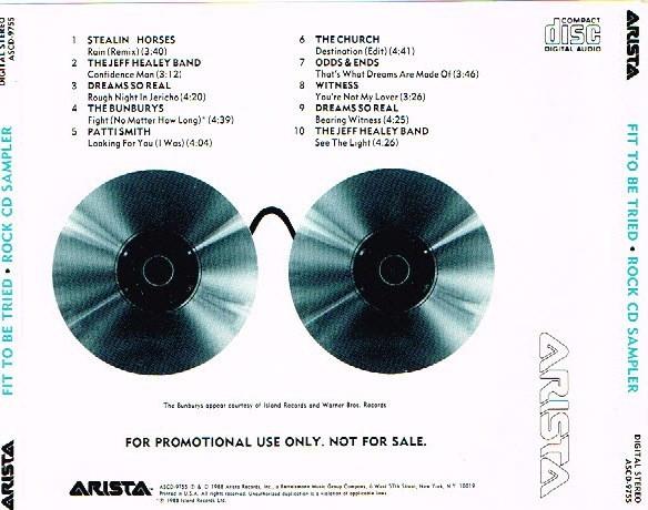 Various Artists - Fit To Be Tried Arista's Fall Rock Sampler - Cd