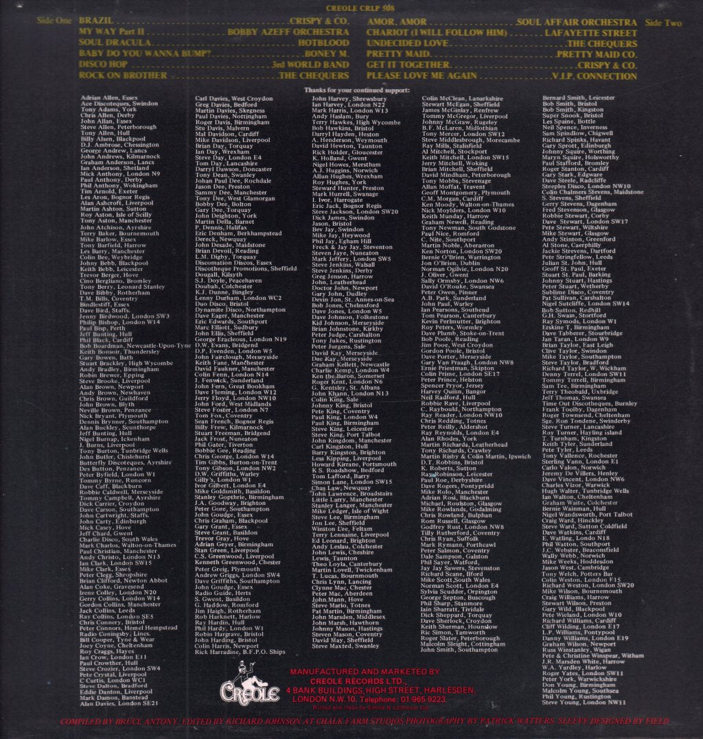 Various Artists - Non Stop Disco Chartbusters - Lp