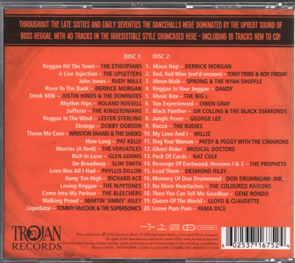 Various Artists - Trojan Presents: Boss Reggae - Double Cd