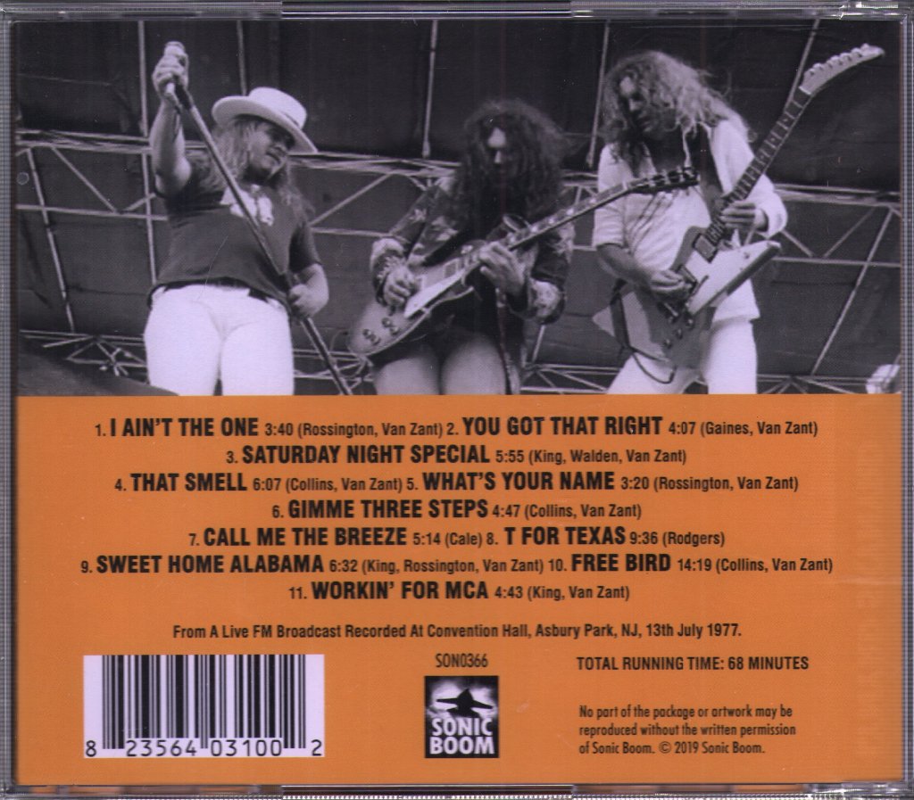 Lynyrd Skynyrd - Meet On The Ledge: Asbury Park Broadcast 1977 - Cd
