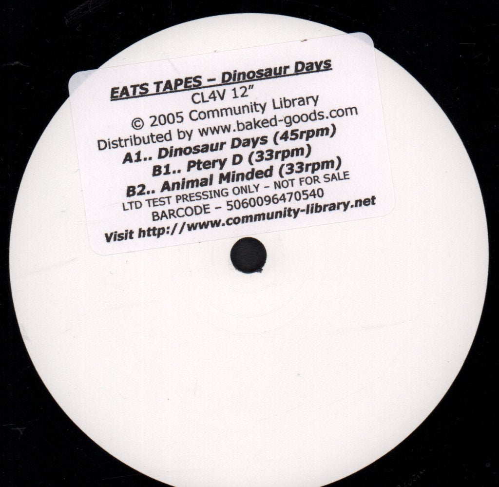 Eats Tapes - Dinosaur Days - 12 Inch