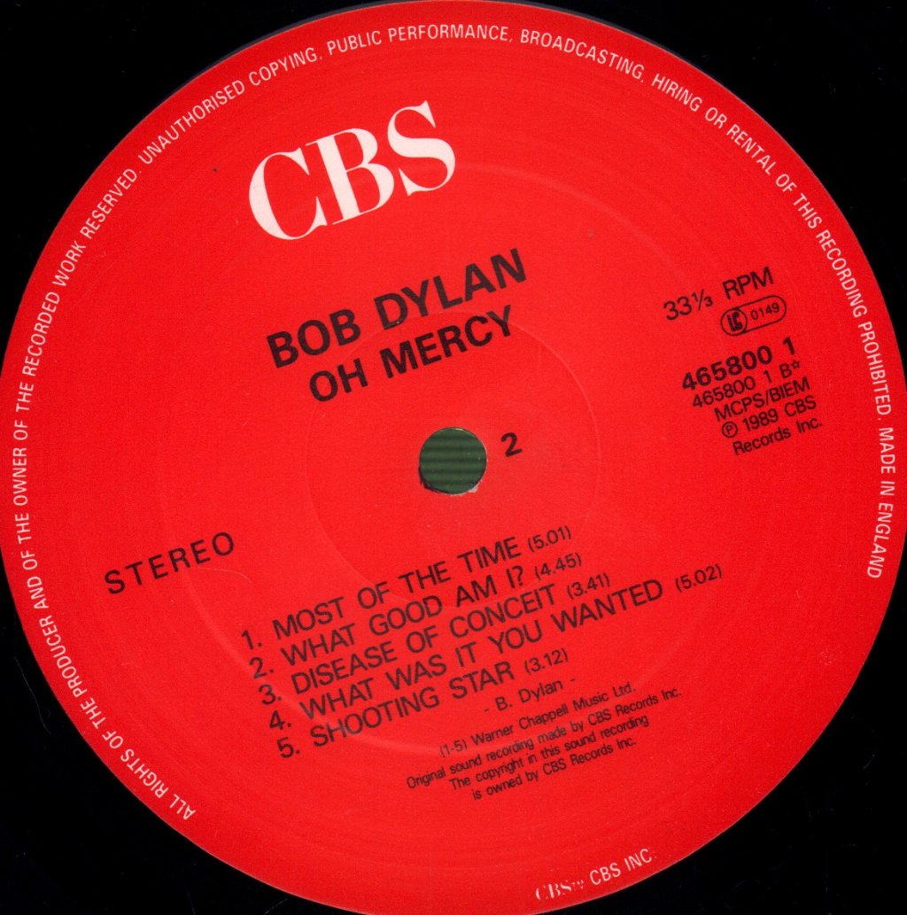 Bob Dylan - Oh Mercy - Lp