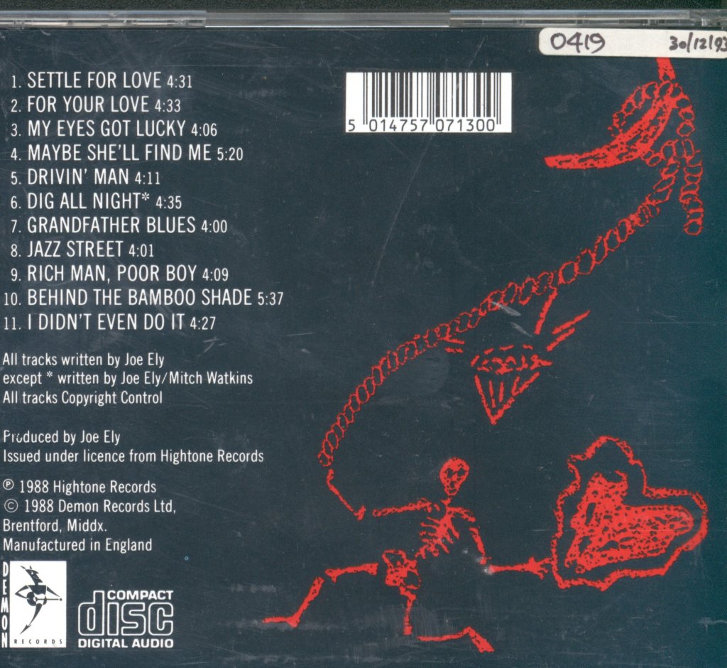Joe Ely - Dig All Night - Cd