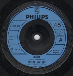 Peters And Lee - Closer - 7 Inch