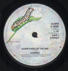 Gamma (Rock/Metal Group) - Something In The Air - 7 Inch