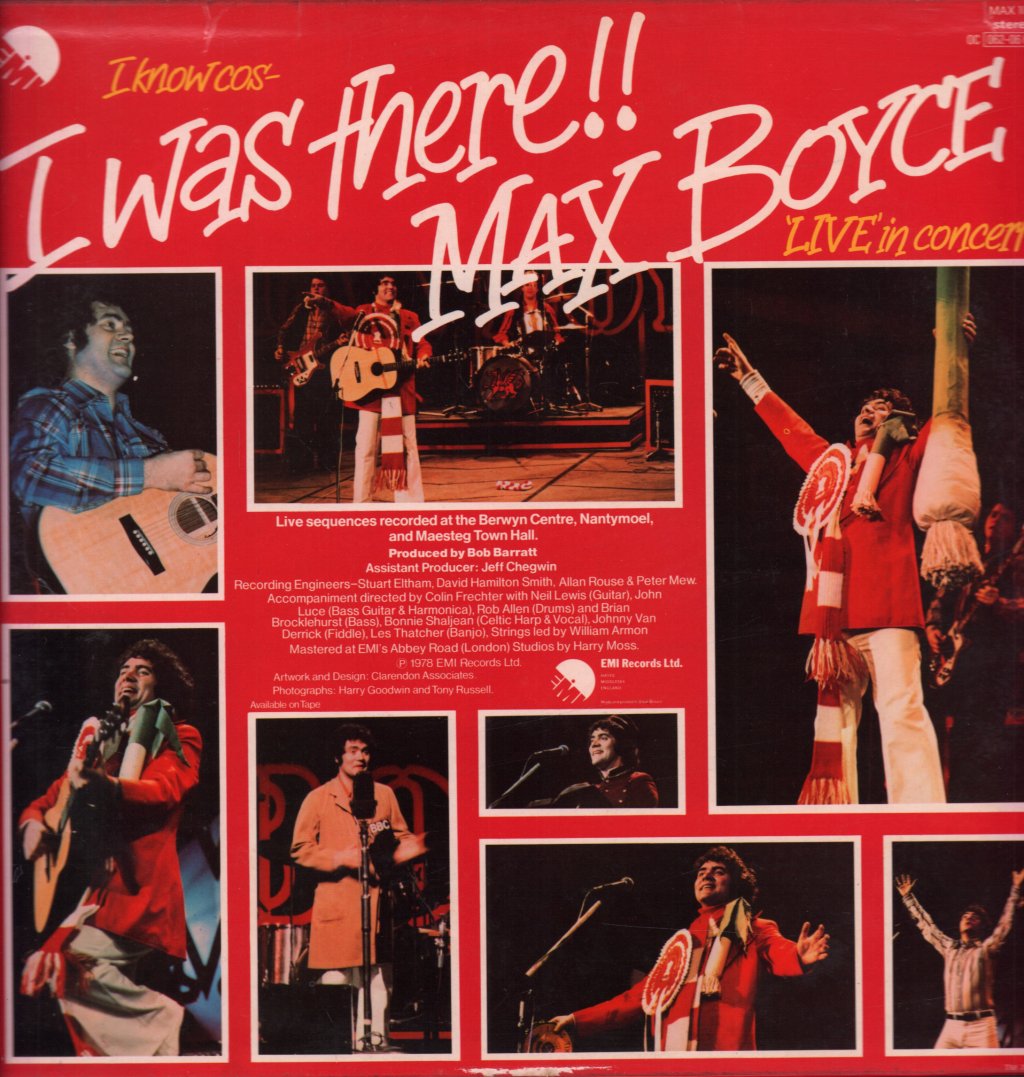 Max Boyce - I Was There - Lp